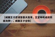 【威廉王子密谋登基大变革，王室格局或将彻底洗牌！，威廉王子全称】