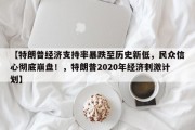 【特朗普经济支持率暴跌至历史新低，民众信心彻底崩盘！，特朗普2020年经济刺激计划】