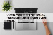OECD维持韩国2025年增长预期1%，预计2026年经济回暖（韩国经济2020年如何）