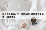 加沙停火启动，下一步怎么走？最新局势全解析！/加沙情况