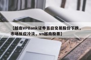 【越南VPBank证券首日交易股价下跌，市场反应冷淡，vn越南股票】