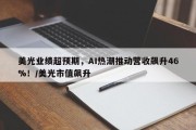 美光业绩超预期，AI热潮推动营收飙升46%！/美光市值飙升