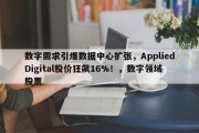 数字需求引爆数据中心扩张，AppliedDigital股价狂飙16%！，数字领域股票