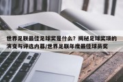 世界足联最佳足球奖是什么？揭秘足球奖项的演变与评选内幕/世界足联年度最佳球员奖