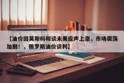 【油价因莫斯科和谈未果应声上涨，市场震荡加剧！，俄罗斯油价谈判】