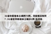 31省份新增本土病例73例，河南情况如何？/31省区市新增本土确诊1例 在河南