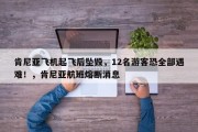 肯尼亚飞机起飞后坠毁，12名游客恐全部遇难！，肯尼亚航班熔断消息